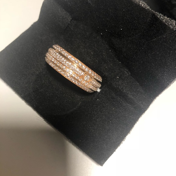 Piaget Possession 18K Rose Gold & Diamond Ring - Picture 2 of 7